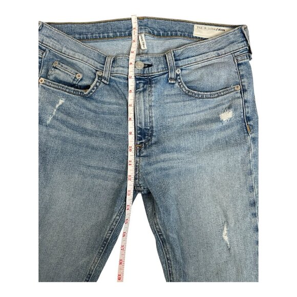 Rag & Bone Double Wash Light Distressed Skinny Jeans 30 Style W1526K520DO - Picture 11 of 12